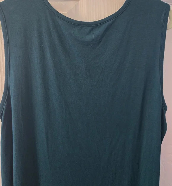 Women's Teal Tank Top - Picture 8 of 9